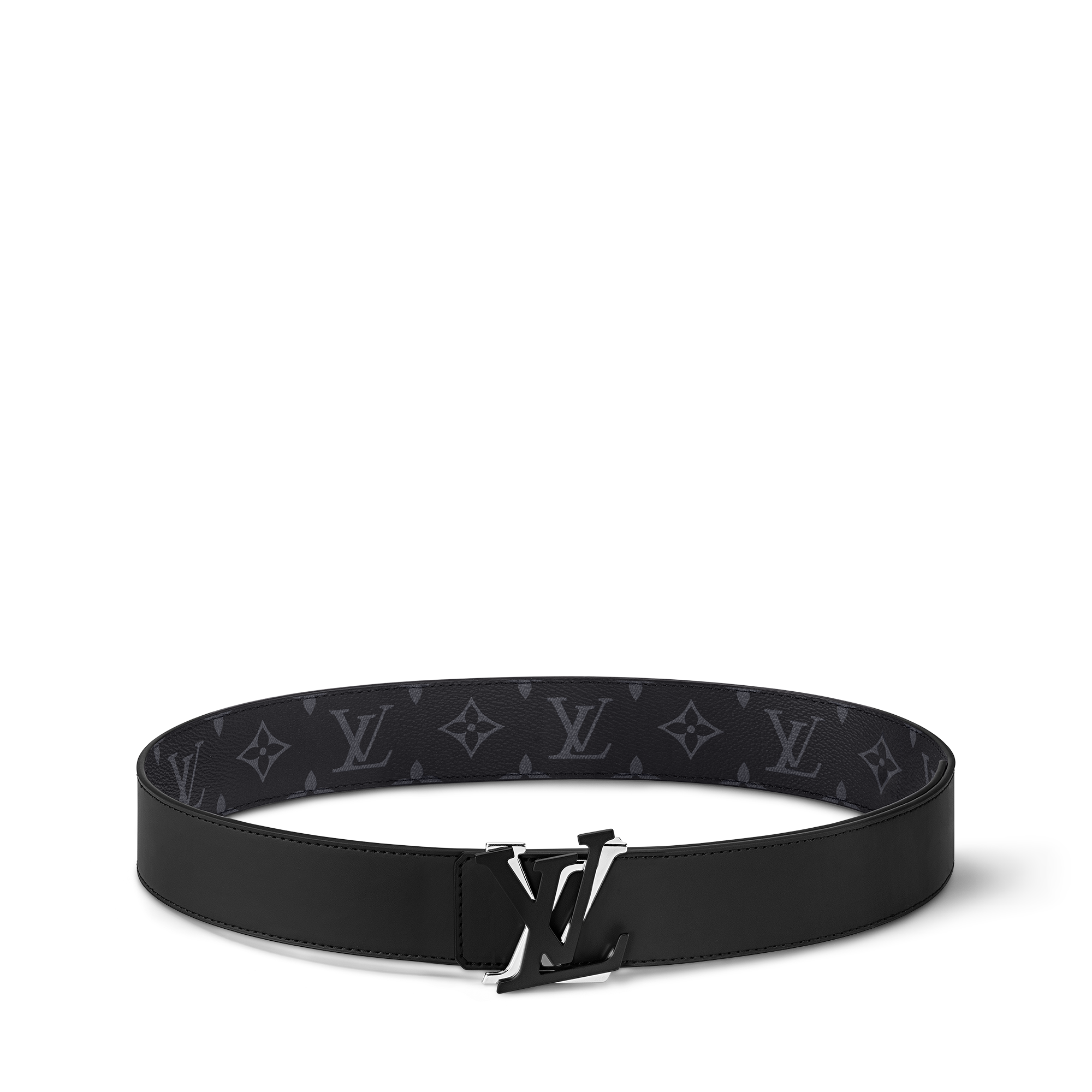LV Shake 40mm Reversible Belt Monogram Eclipse Canvas - Men